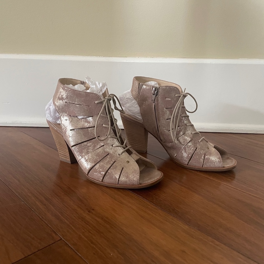 Paul Green Cosmo Open Toe Lace Up Sz 7.5